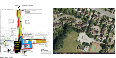 DfE / Kier's plan of MPF car park improvement works